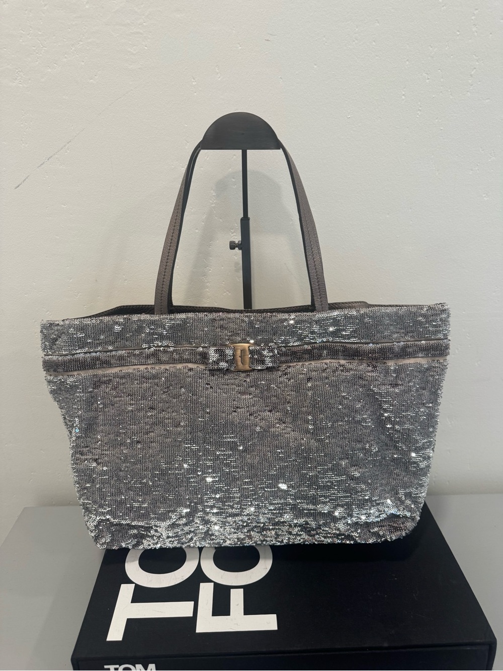 Salvatore Ferragamo Vera Sequin Tote